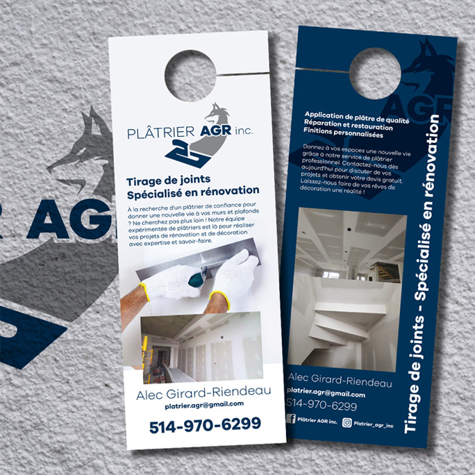 Accroche porte Plâtrier AGR inc.