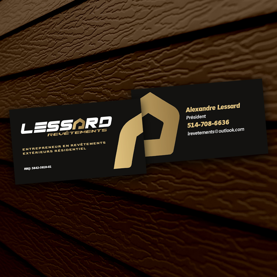 Carte professionnelle Lessard Revêtements