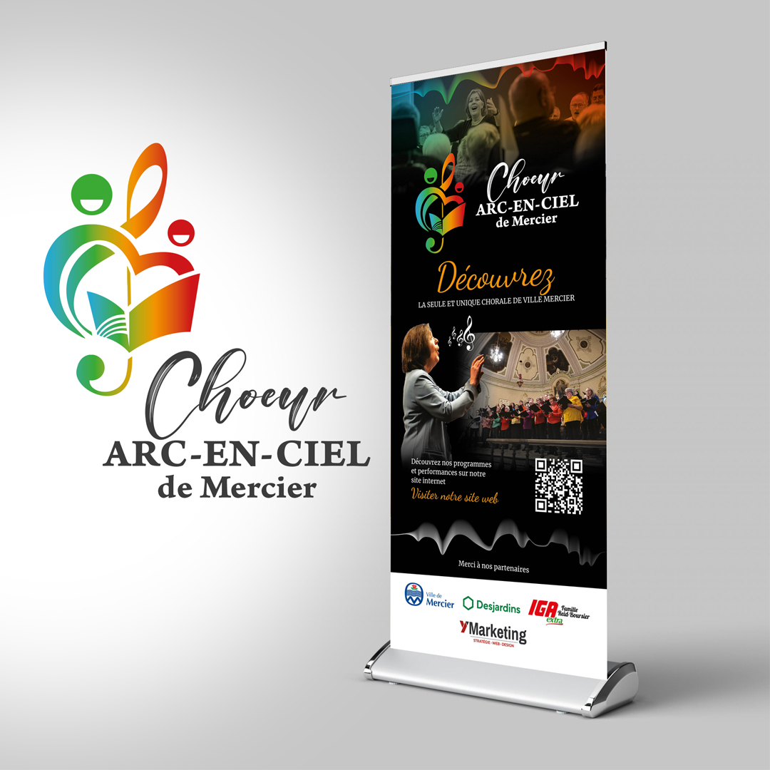 Roll-up Choeur Arc-en-ciel de Mercier