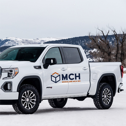 Lettrage camion MCH Modulaire